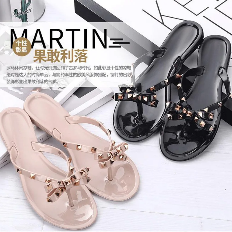 

Wholesale new fashion transparent jelly upper original design slipper and sandals women's 2021 women's sandals pink flip flops, Customized color