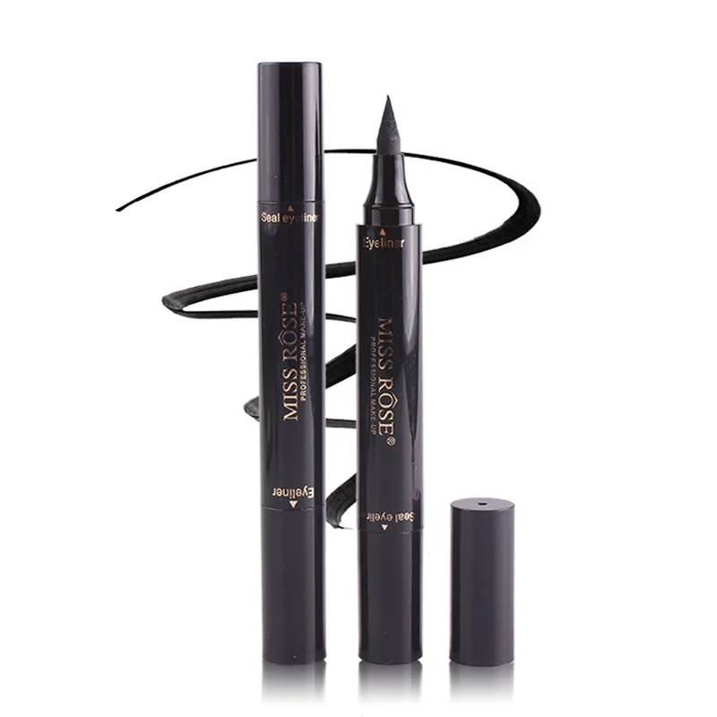 

MISS ROSE Seal Eyeliner, a pencil eyeliner and a tail seal eyeliner, 7402-030H Small Head, Black