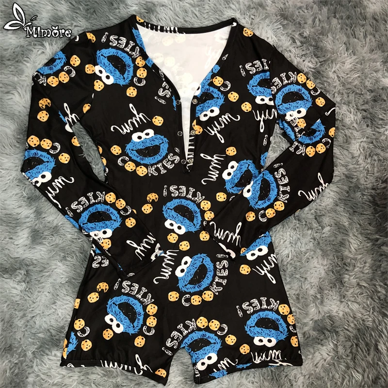 

Sexy custom cookies Monster Stretchy Adult Women Cartoon Sexy Onesie