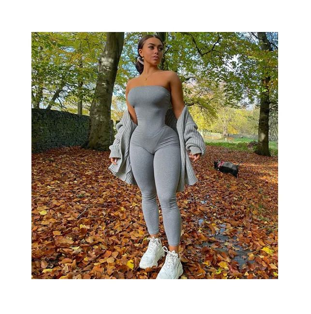 

free shipping 2021 New sleeveless casual jumpsuit tights yoga jumpsuit in patchwork colors