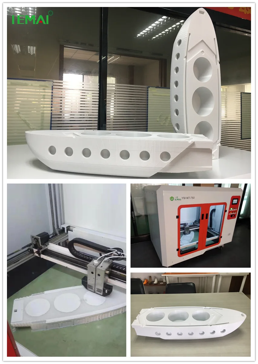 Large Format 3D Printer 1000x1000x1000 Mm Industrial 3d Printer , professional FDM 3 D machine 1m