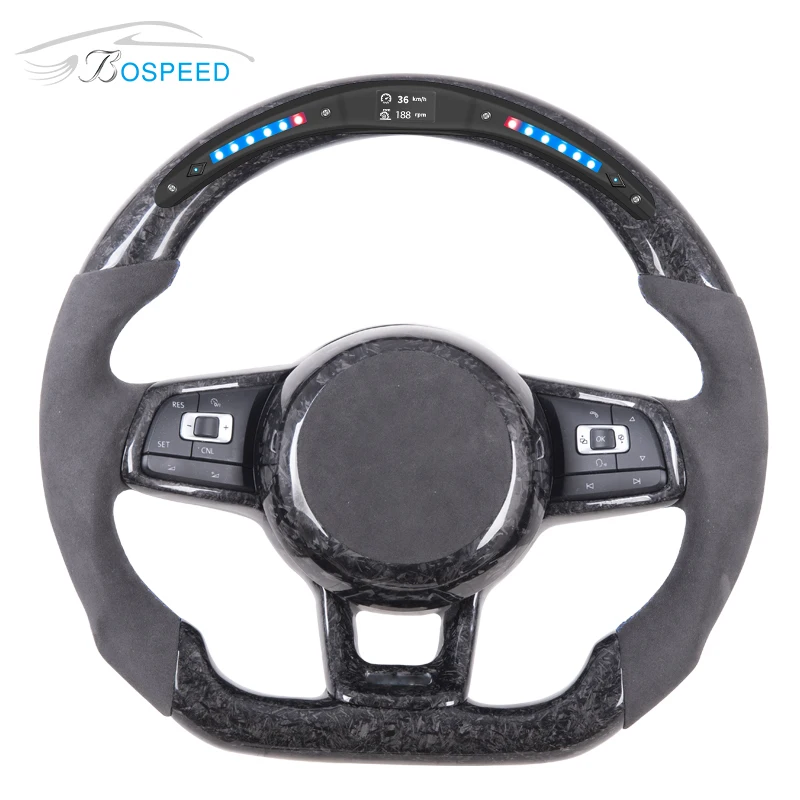 

LED display forged Carbon fiber steering wheel for VW golf 7 mk7 GTI/R line/r