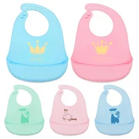 

Wholesale Waterproof Baby Bibs for Feeding Kids Silicone Bibs