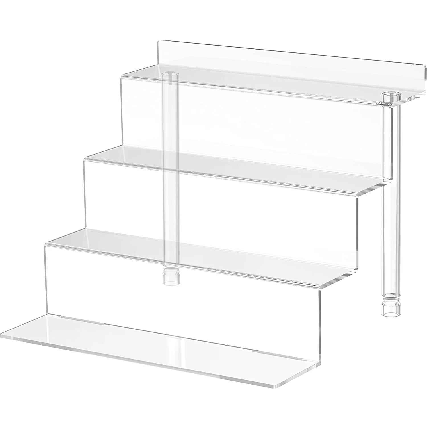 

Acrylic Riser Display Shelf 4 Tier Perfume Organizer for Display Acrylic Display for Perfume Phone Toy Decoration and Organizer