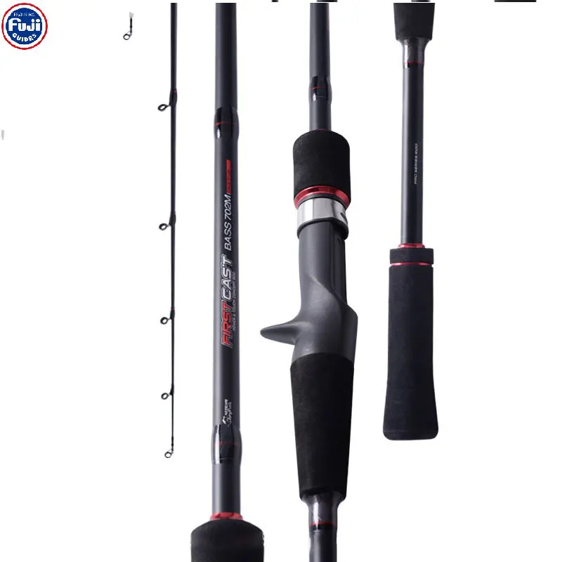 

Jetshark 2.1m 2 Section M Action FUJI Guide Carbon Fiber Surf Saltwater Travel Spinning/Casting Pole Baitcasting Fishing Rod