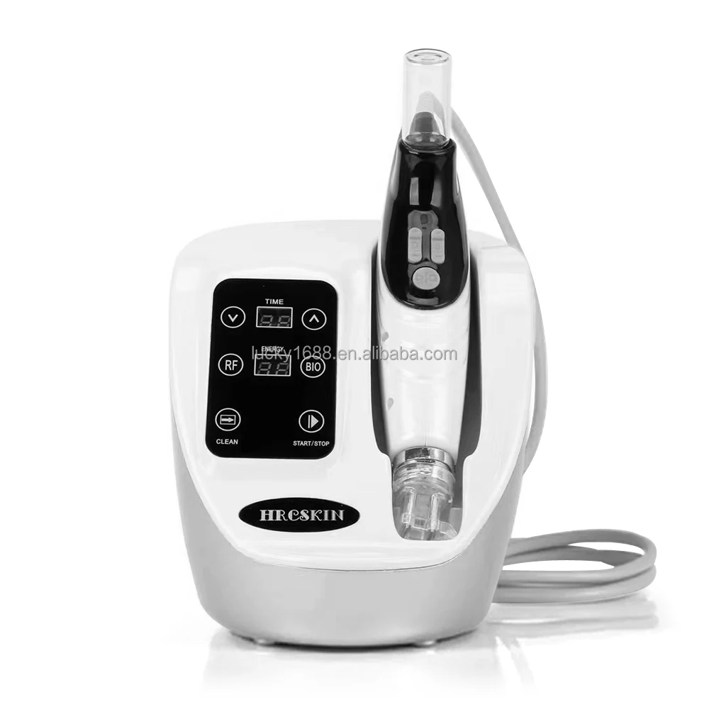 

Hot selling skin care ems rf nano needles mesotherapy injector negative pressure meso gun, White