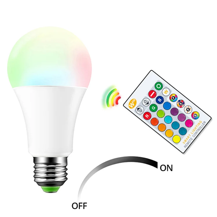 Spot color changing decorative LED light e27 color temperature remote control led smart rgb bulb