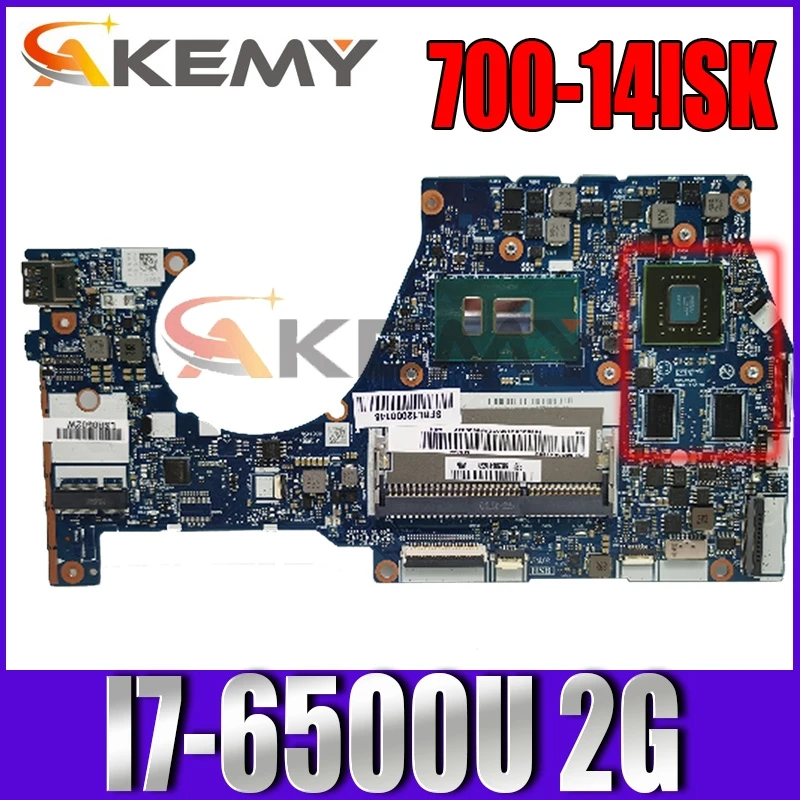 

Applicable to YOGA 700-14ISK notebook motherboard I7-6500U 2G number NM-A601 FRU 5B20K41652 5B20K41657