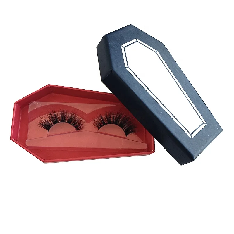 

black coffin eyelashes custom logo packaging box mink eyelash packaging coffin box custom 5 pair coffin eyelash boxes