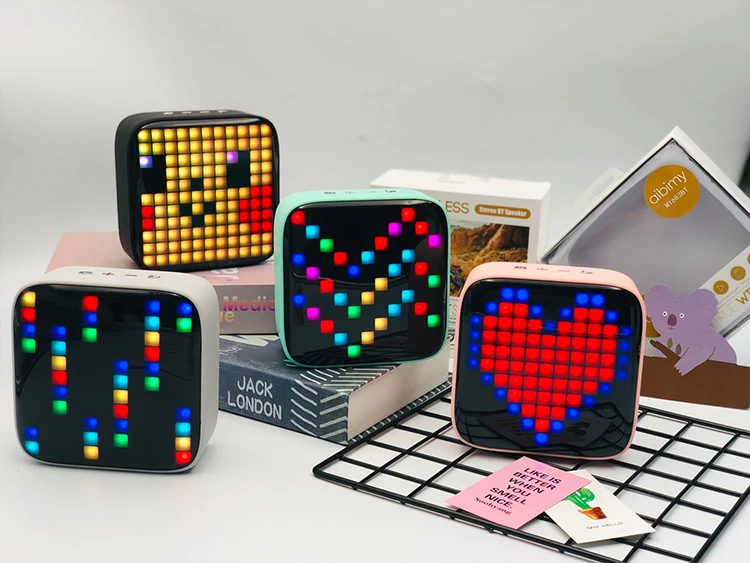 Amazon Hot Selling Divoom Tivoo LED Speaker Pixel Art DIY Box RGB Programmable 16X16 LED Bluetooth Speaker - ANKUX.COM