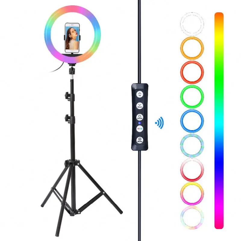 

22 inch ring light Video 55cm LED Dimmable Studio Ring Lamp Photography With Phone Holder DSLR For Makeup Youtube lIVE