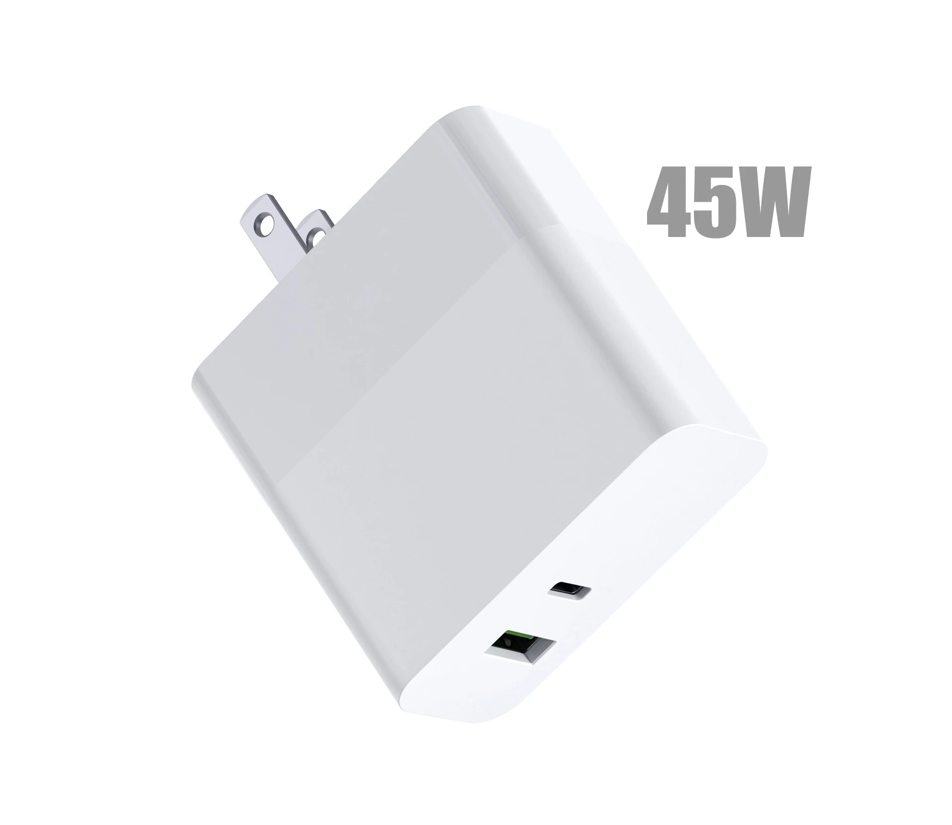 

pd charger 45w type c pd desktop wall fast charger usb c Power supply adapter 2 port 1*usb 1*type-c output 5/9/12/15/20V