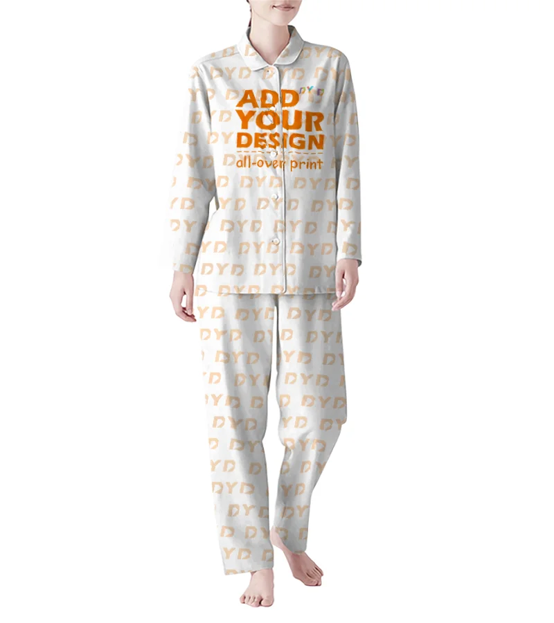 Drop Shipping Long Sleeve Women Pajamas Lightweight Relaxing Sleepwear Personalized Pajama Set for All Night Comfort