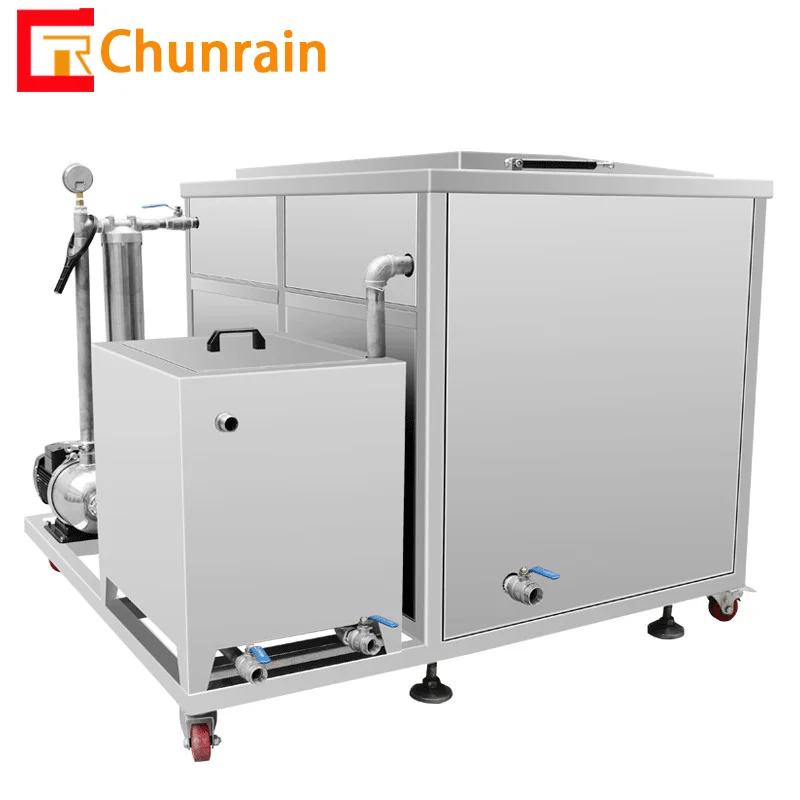 
Ultrasonic cleaner with filtration circulation system for motor engine parts cylinder heads oil cleaning bath CR-180G 60L 61L 