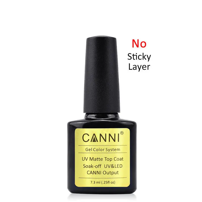

#40602J New Design 207 colors of CANNI matt finish nail polish color matt effect nail polish gel varnish lacquer nails, Clear color