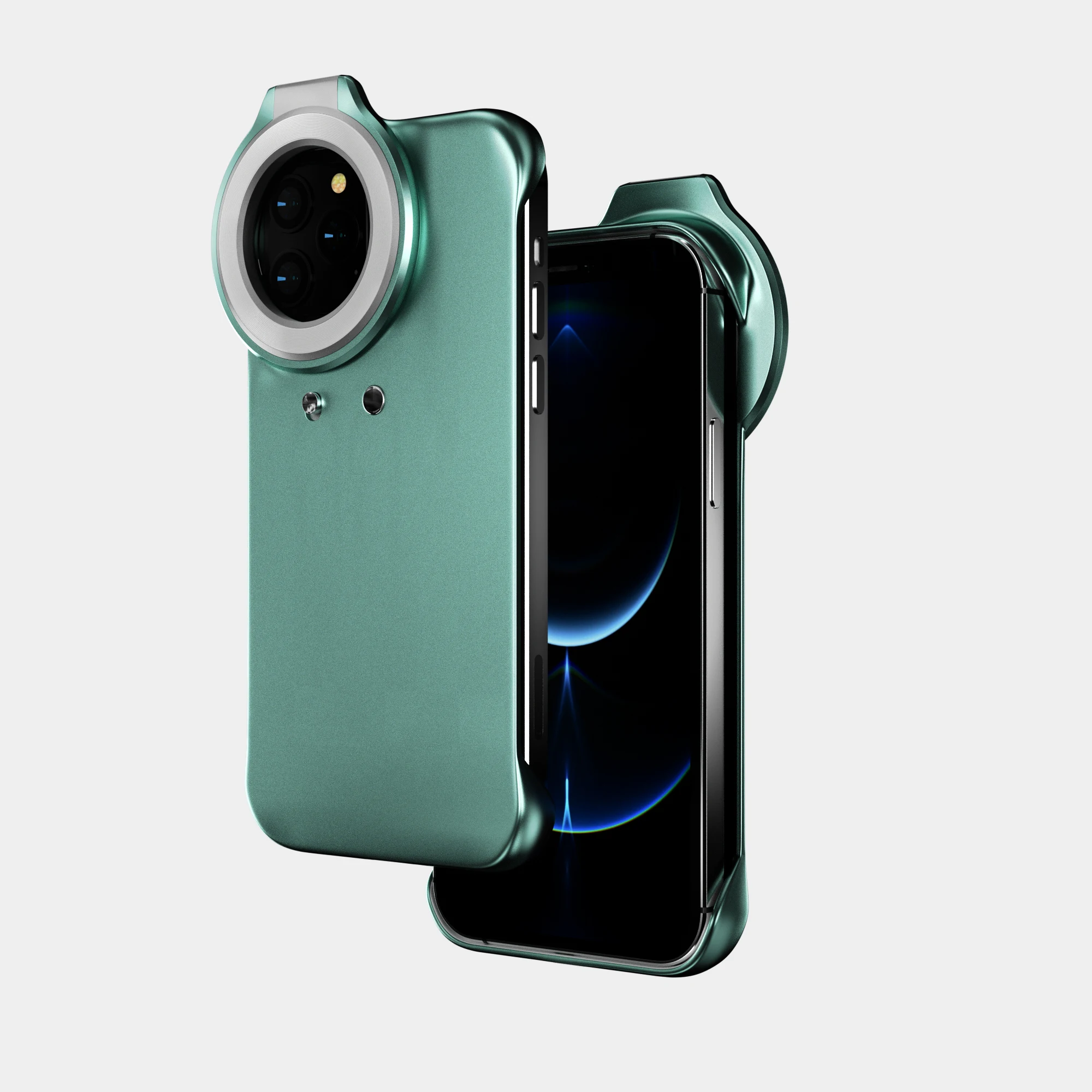 

Selfie live streaming ring light up led case 3d cute luxury brand designer fashion waterproof for iphone 12 pro phone light case