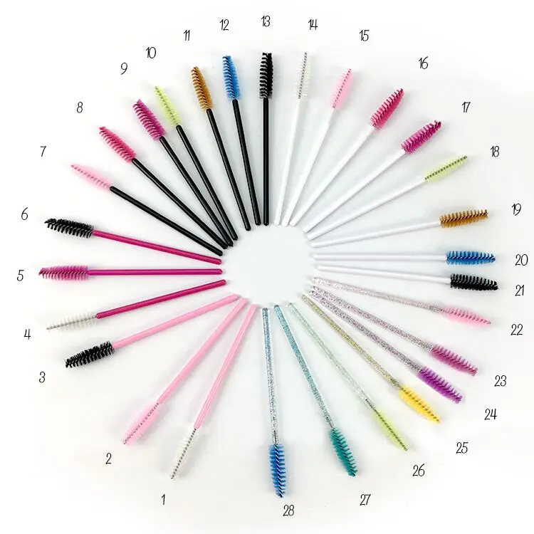 Colorful Eyelash Brushes Disposable Lashes Brush For Eyelashes Combing