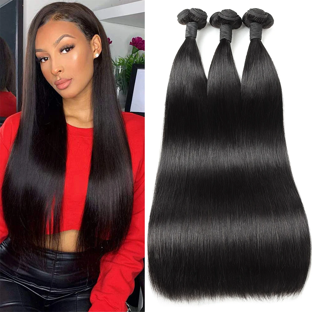 

Wholesale Natural Remy Hair Extension Virgin Flat Weft Double Drawn Human Hair Bundles