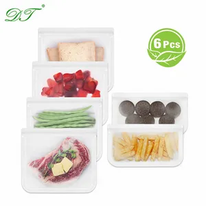 Image of Leakproof Reusable Freezer Bags/peva ziplock bag Lunch Bag for Food Storage