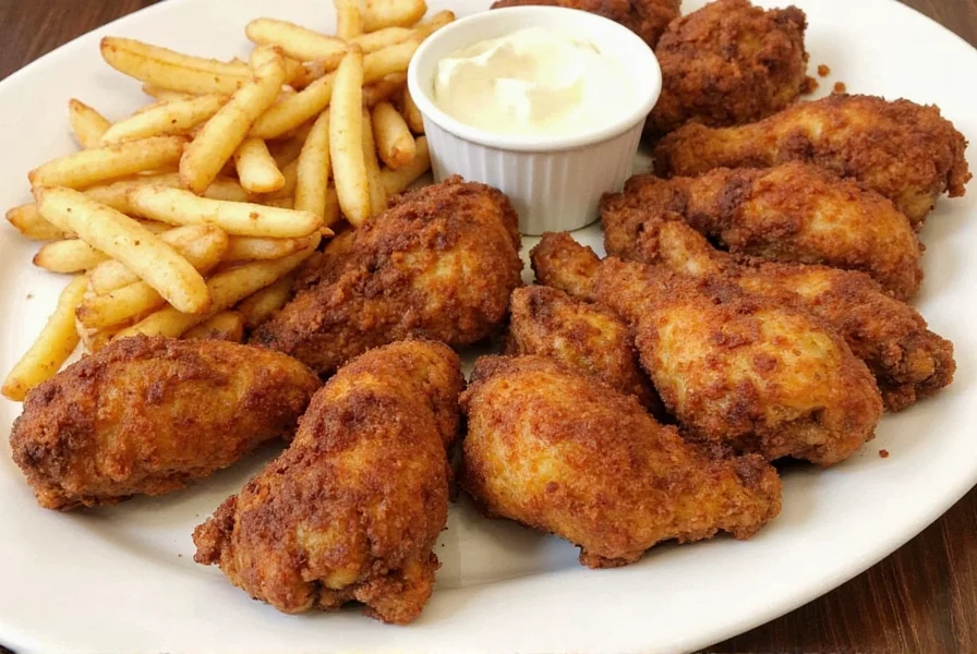 Cajun Crispy Chicken with Side Dishes