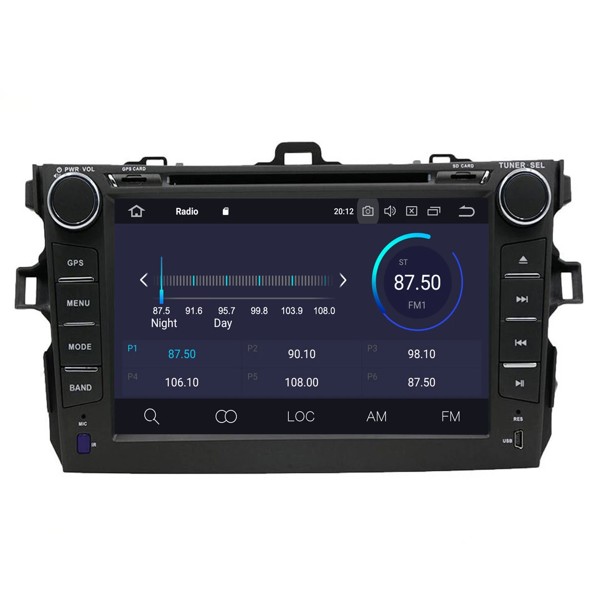 

Aotsr 6 core 4G+64GB Car GPS Navigation For Toyota Corolla 2007-2013 Auto Stereo Multimedia Player Radio Tape Recoder