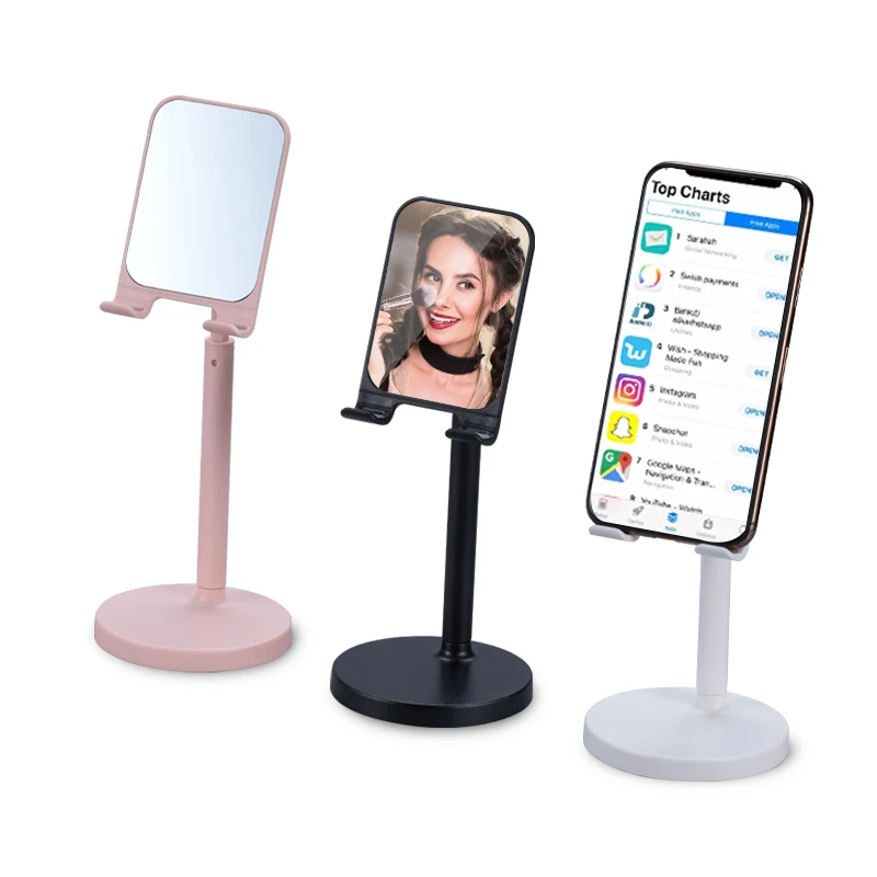 

Best Quality Promotional Adjustable Height Selfie Foldable Desktop Phone Stand, Customized color