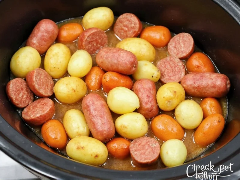 Perfect Crock Pot Sausage and Potatoes Recipe in 4 Steps
