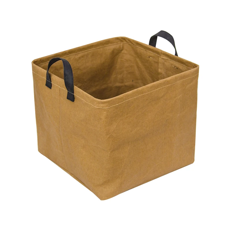 

Washable Kraft Paper Container Reusable Bag Flower Pot Planter Bags Cover For Home Decoration, Customized