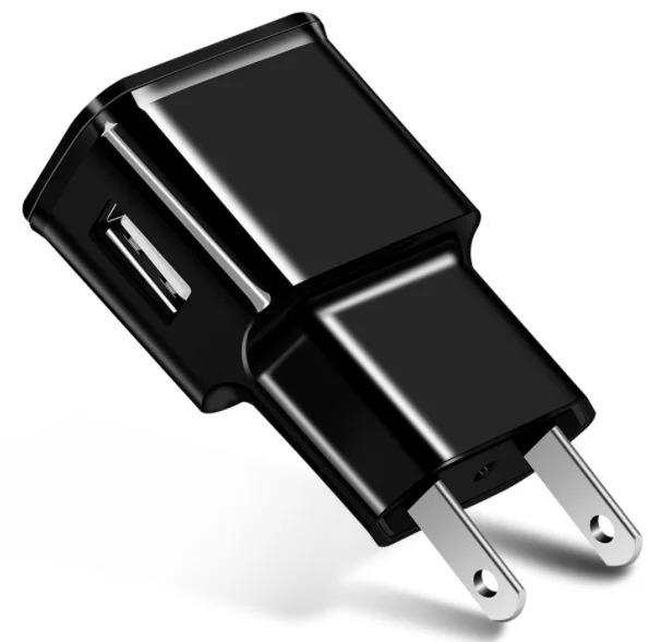 

Hot sale wall 5V 1A 5V 2A single USB mobile phone travel fast wall charger, Black white