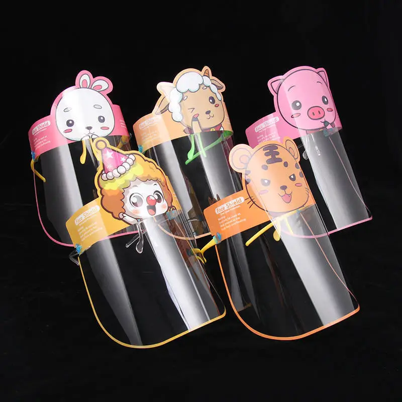 

Kids Cartoon Faceshield with Glasses Frame Transparent Faceshield Visor, Colors