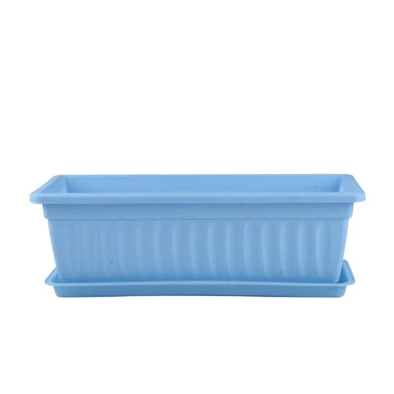 

DEEPBANG HOT sale cheap wholesale rectangular blue plastic flower pot, Customized color