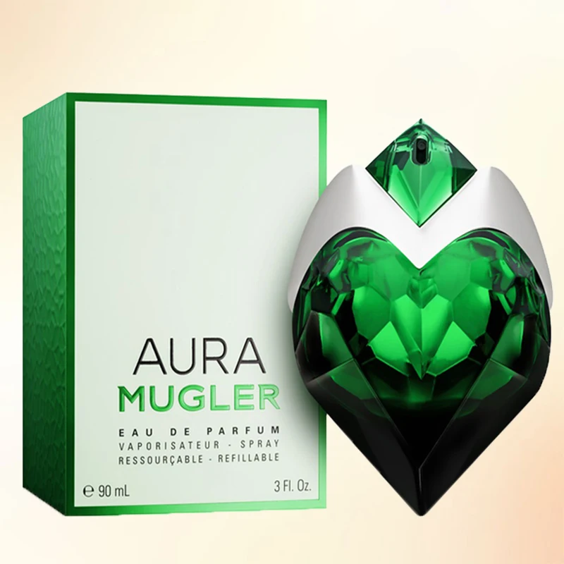 

beauty Women's 90mlPerfume ANGEL AURA Original Eau De Parfum brand Spray Lasting Fragrance green Parfum Pour Femme Perfumes