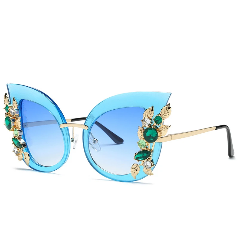 

2020 new bling festival party amazon custom logo bling diamond shaped sunglasses, Colorful or customizable