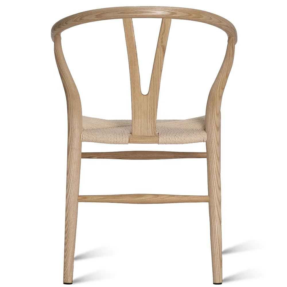 
Ash wood Hans Wegner/ Danish /Professional factory Y-Chair Solid Wood Dining Chairs Wishbone Chair 