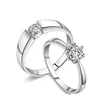 Online wholesale 925 silver couple ring with diamond