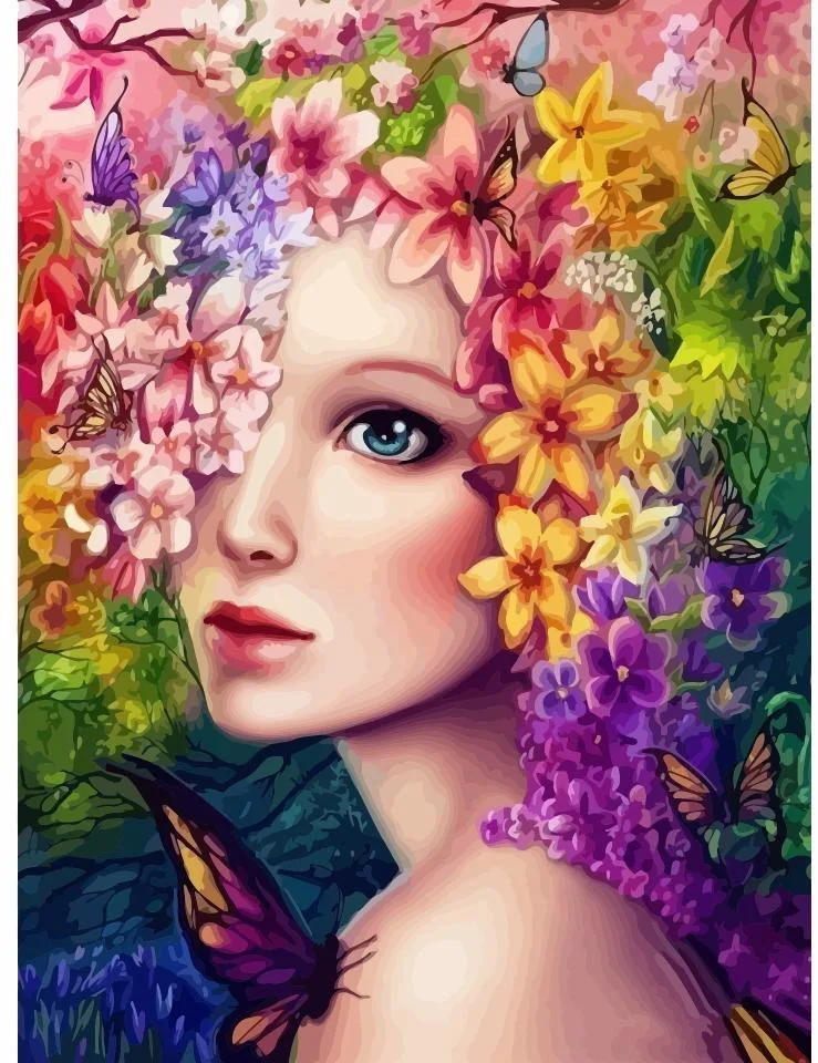 

paint by number digital oil painting