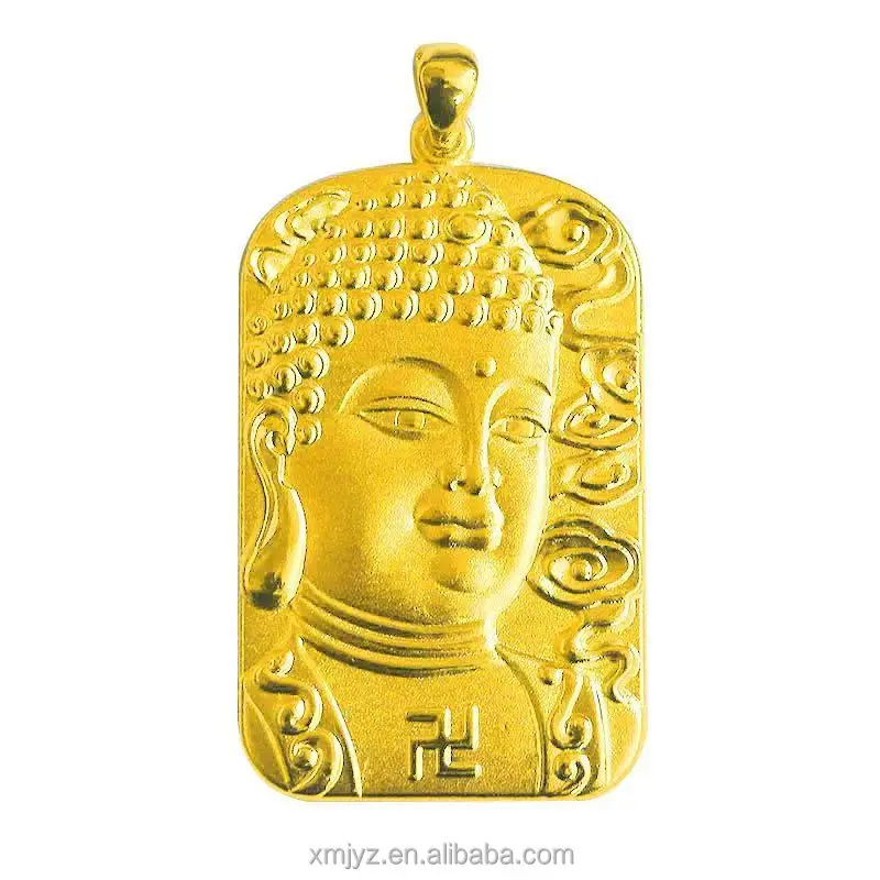 

Copper-Plated Gold Men's Pendant Domineering Buddha Amulet Vietnam Placer Gold Pendant Exquisite Workmanship