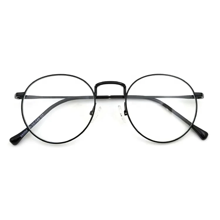 

Unisex Round Metal Eyeglasses Frame Fashion Eyewear Vintage Full Frame Glasses For Optical