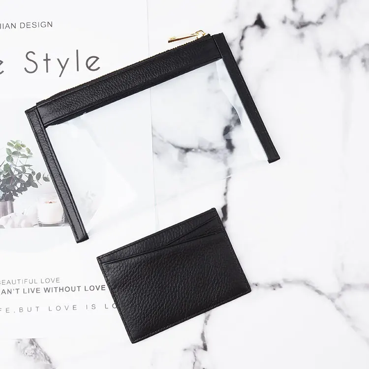 

Genuine leather pu leather polyester cosmetic bag custom logo cotton travel cosmetic case