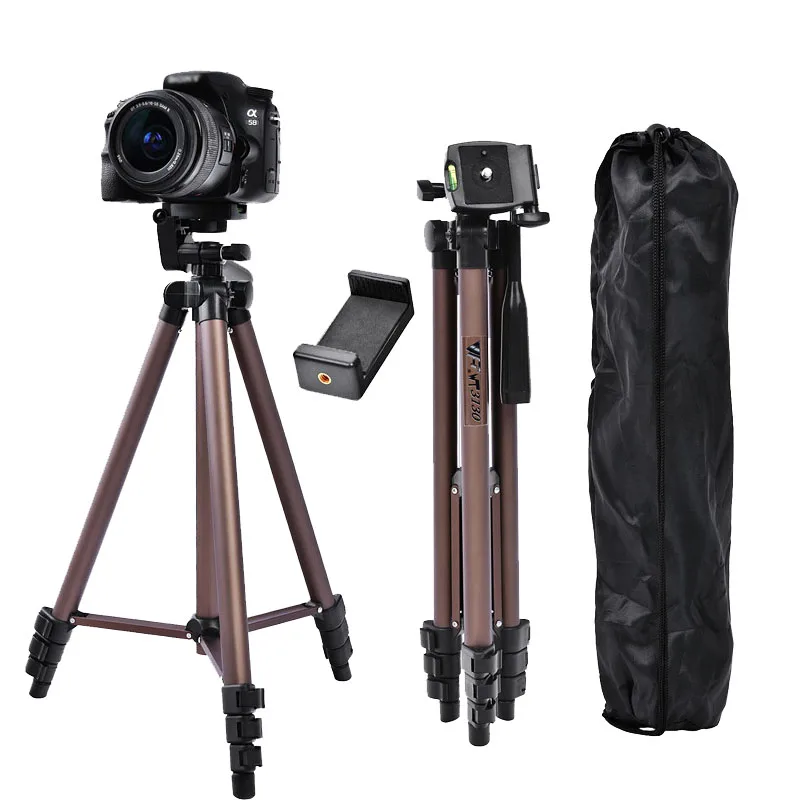 

Free Shipping FOSOTO WT3130 tripod for phone with holder stand tripod for phone and camera smartphone tripods cam dslr mount