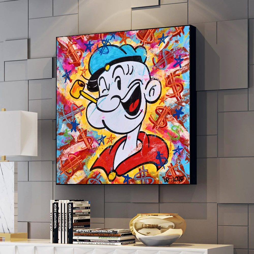 

Pop Art Decorations for Home Graffiti Canvas Painting Living Room Decoration Canvas Print Wall Art