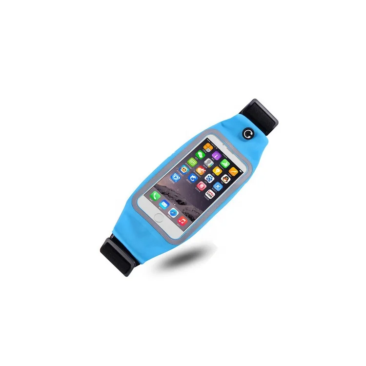 

Foldable Sports Safety Slim Waist Belt Bag Multi-functional Waterproof Mobile Phone Waist Bag YDB-004, Black, scarlet, rose, light blue, green, dark blue, orange