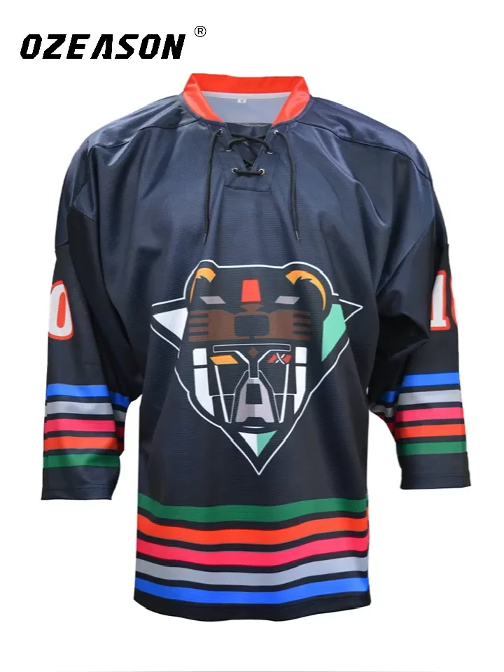 Source Funny Sublimated Hockey Jersey Custom Made Printed Name Number And  Team Name Ice Hockey Wear Half Sleeve Jerseys on m.