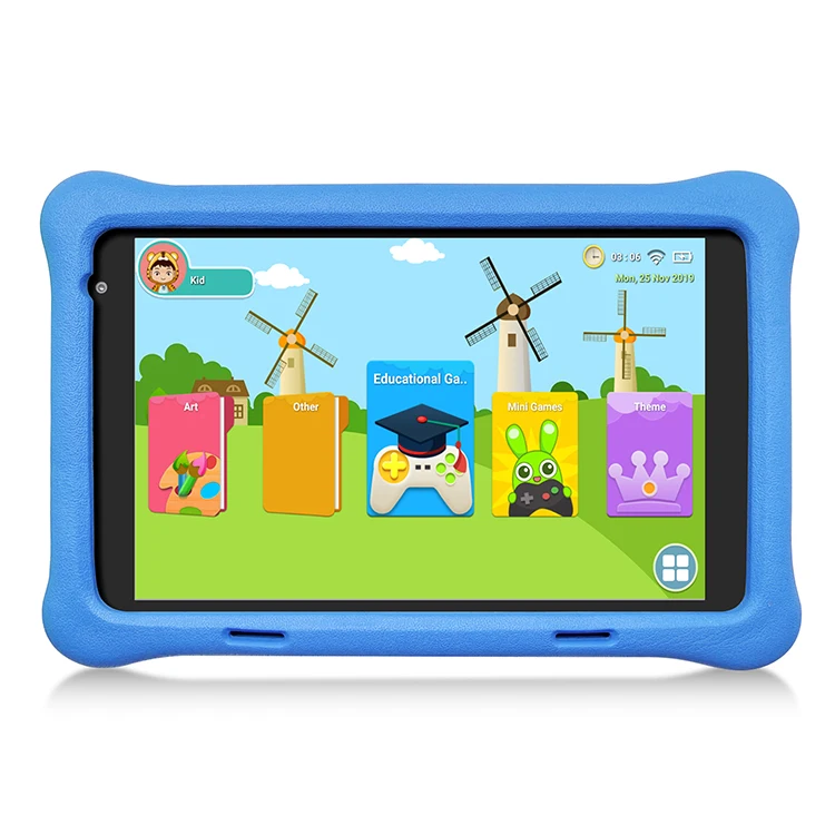 

Children tablets android 10.0 RAM 1gb ROM 32gb with pre-installed educational apps 8 inch tablet kids tablet pc, Blue/pink