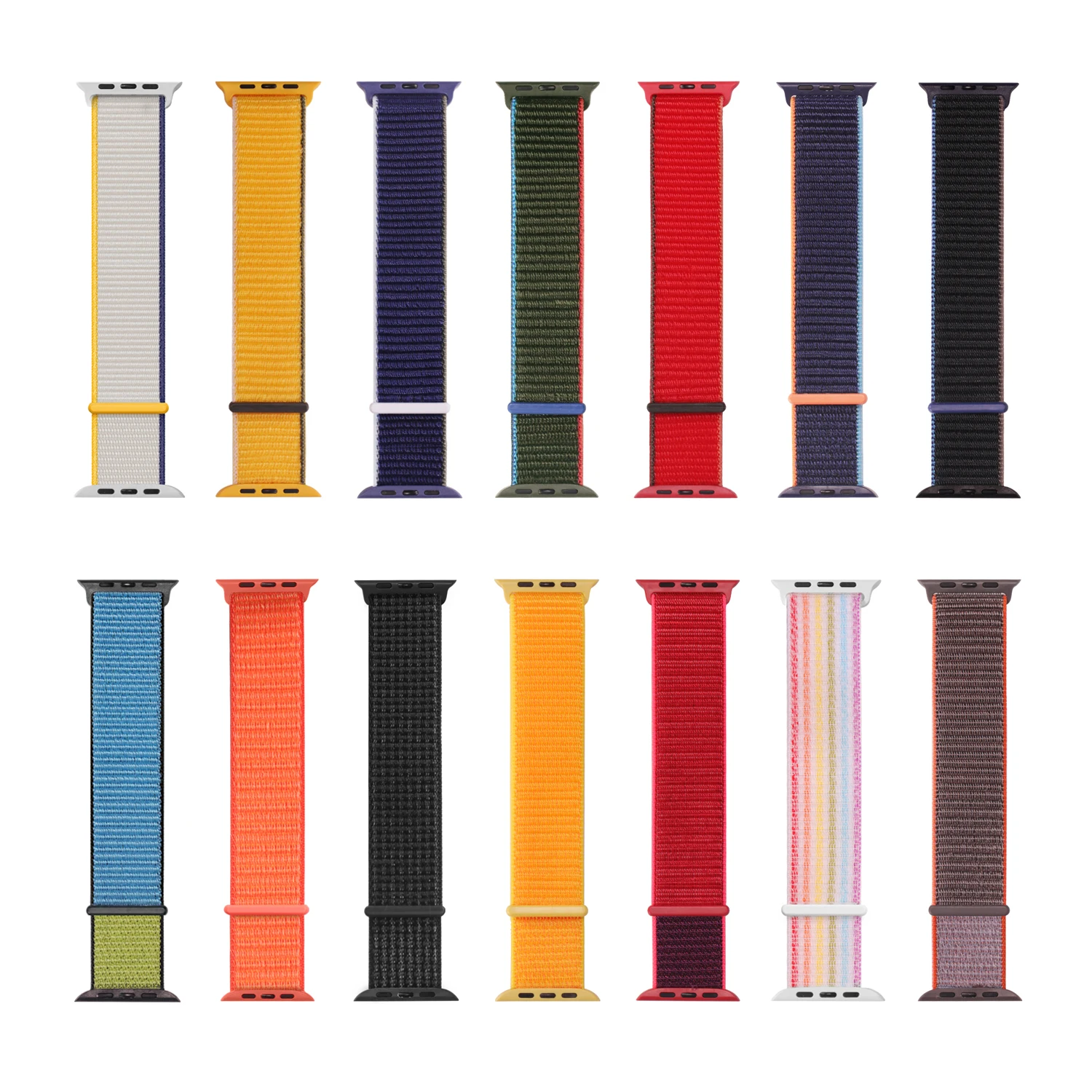 

Wristband For iWatch Series 8 7 6 5 4 3 2 1 38mm 40mm 42mm 44mm Fashion Sport Nylon Braided Watch Band Strap For Apple Watch