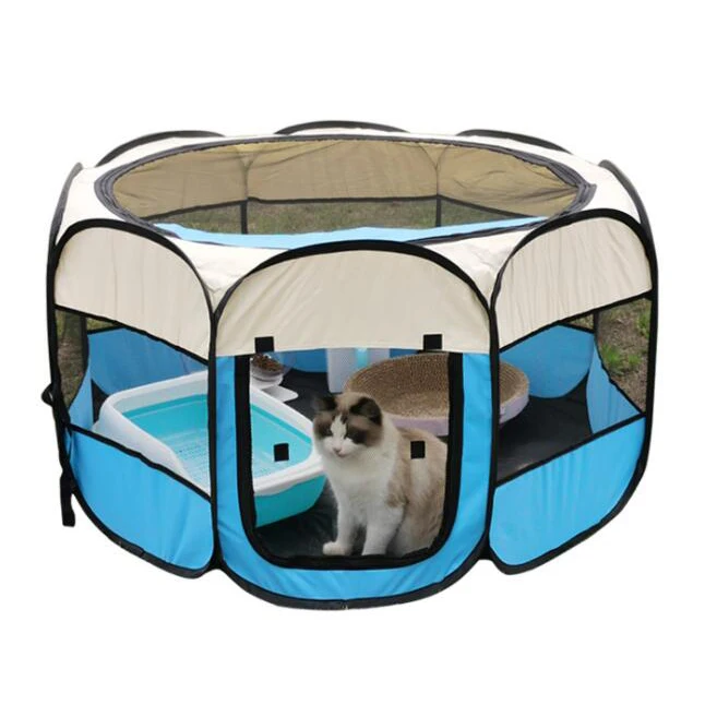 

Pet House for Dogs and Cats Indoor Outdoor Pop Up Playpen and Exercise Pen Dog Tent Puppy Playground