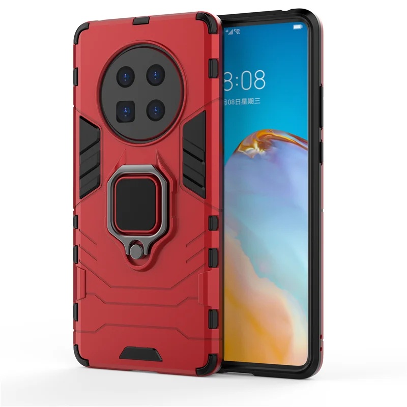 

Factory price Shockproof Armor Magnetic Ring Bracket TPU Case For Huawei Mate 40 30 10 lite 9 20 Pro X Y6 Y7P Y8P Y9 back cover