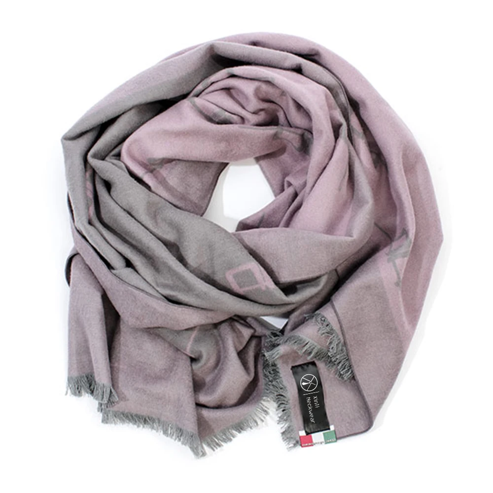 buy 柔软光滑的感觉围巾,聚酯粘胶拉绒围巾,定制设计围巾 product