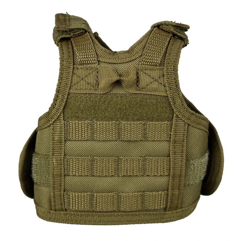 

Tactical Mini Beer Vests Bottle Vest Tactical Beverage Cooler Military Beer Mini Molle Vest Hunting Bottle Drink in stock, Black od green tan multicam gray