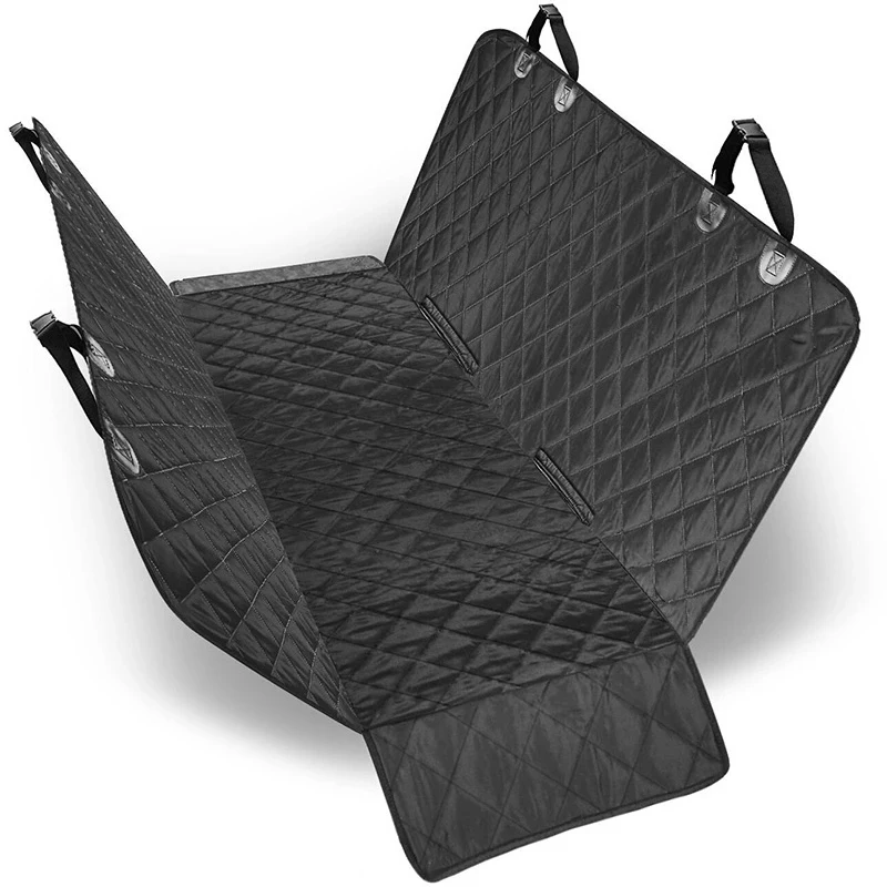 

OEM Waterproof Foldable Cover Protector 600D Oxford Fabric Pet Hammock Back Seat Vehicle Mat Dog Blanket Car, Black